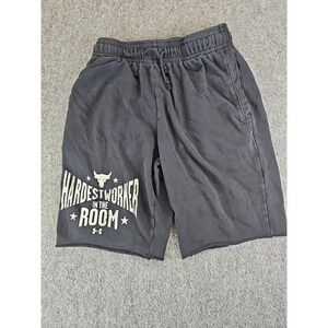 Under Armour Mens Size M Project Rock Hardest Worker in the Room Shorts 1447
